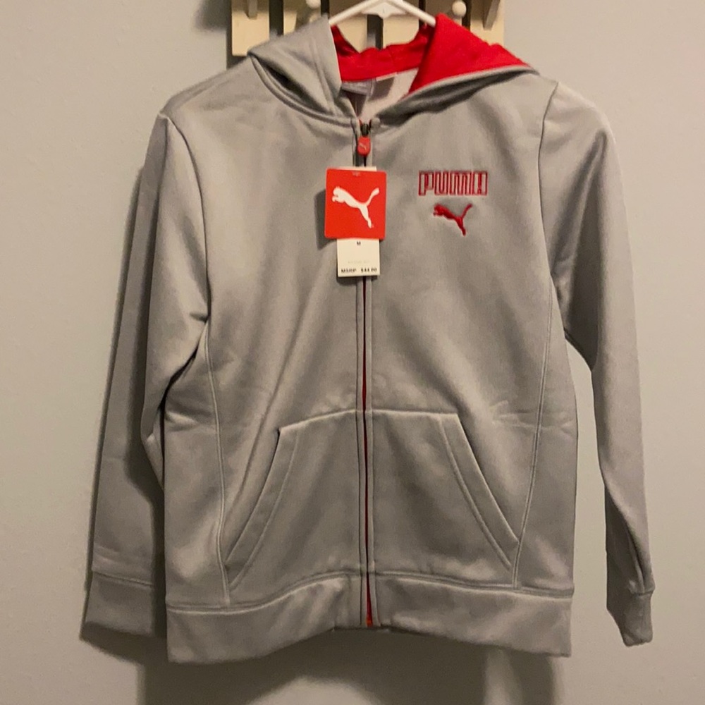 Boys Puma zip up hoodie